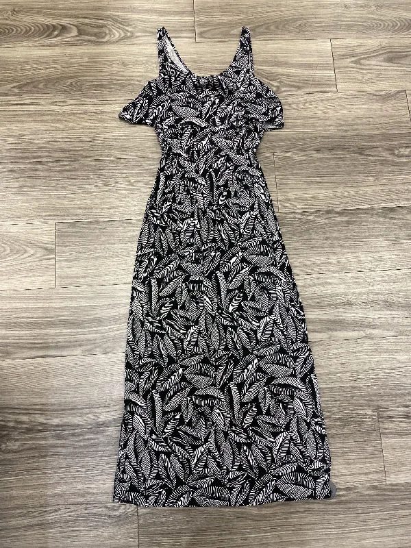 While Supplies Last Black & White Dress Casual Maxi Merona, Size Xs