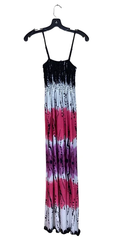 Deal of the Day Tie Dye Print Dress Casual Maxi Clothes Mentor, Size M