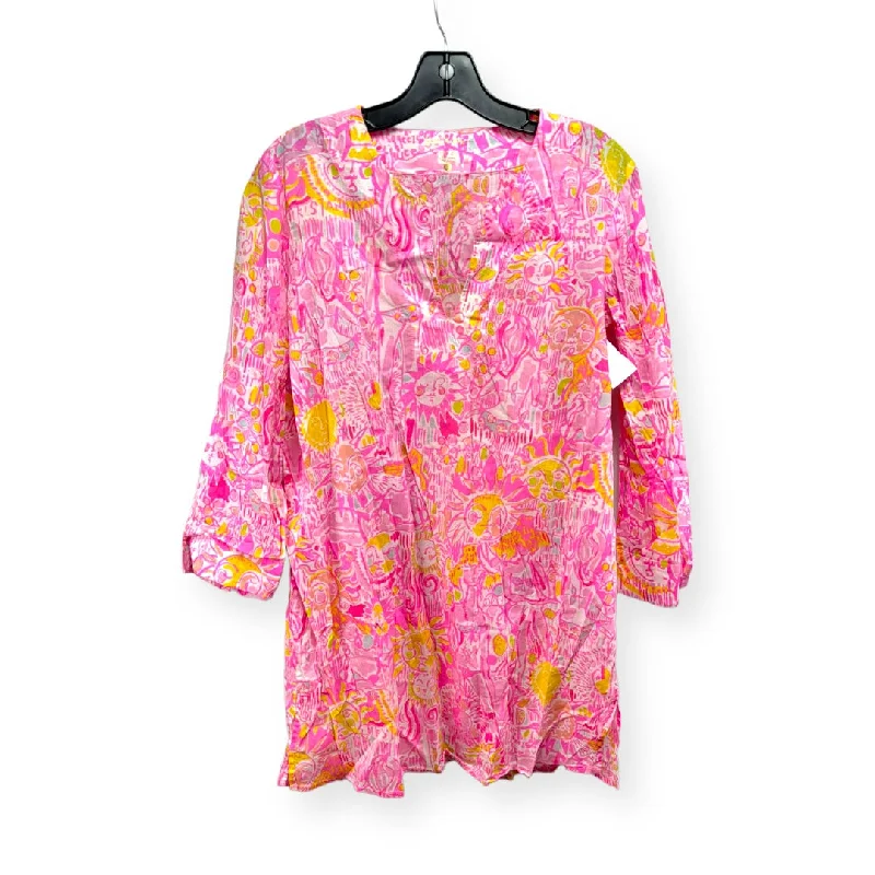 Inventory Reduction Marco Island Tunic in Pink Pout More Kinis In The Keys Lilly Pulitzer, Size S