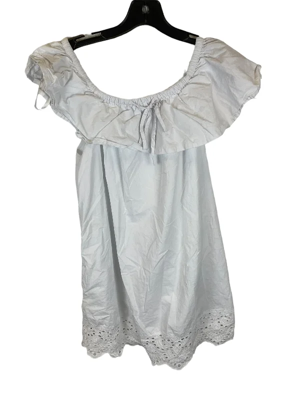 Big Discounts White Dress Casual Short Loveriche, Size M