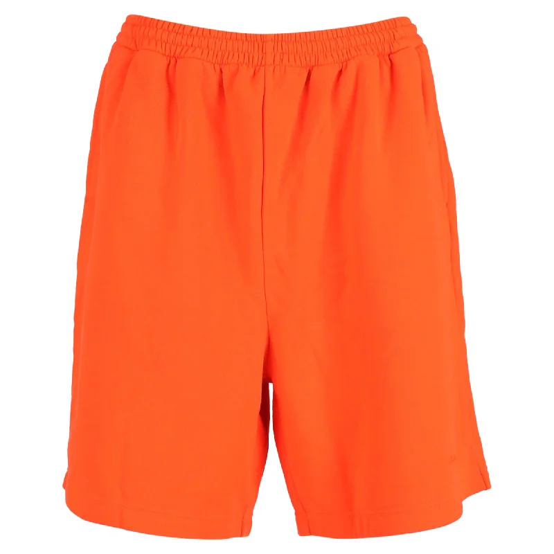 Discount Extravaganza Balenciaga Jogger Shorts in Orange Cotton