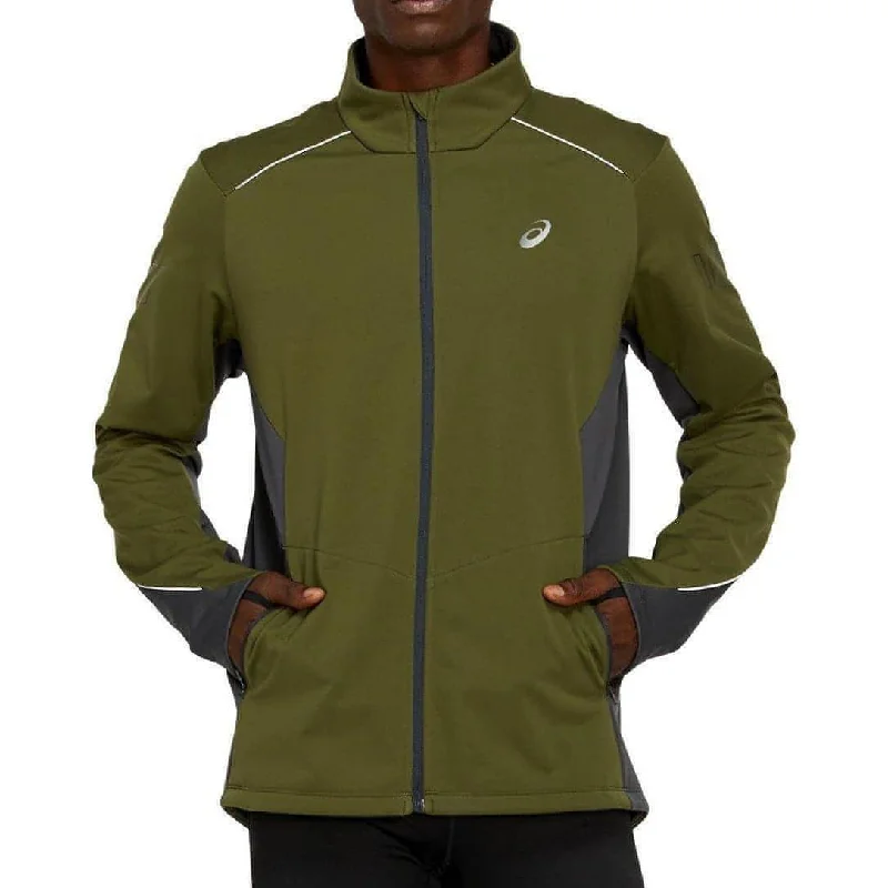 Incredible Offers Asics Lite-Show Winter Mens Running Jacket - Green