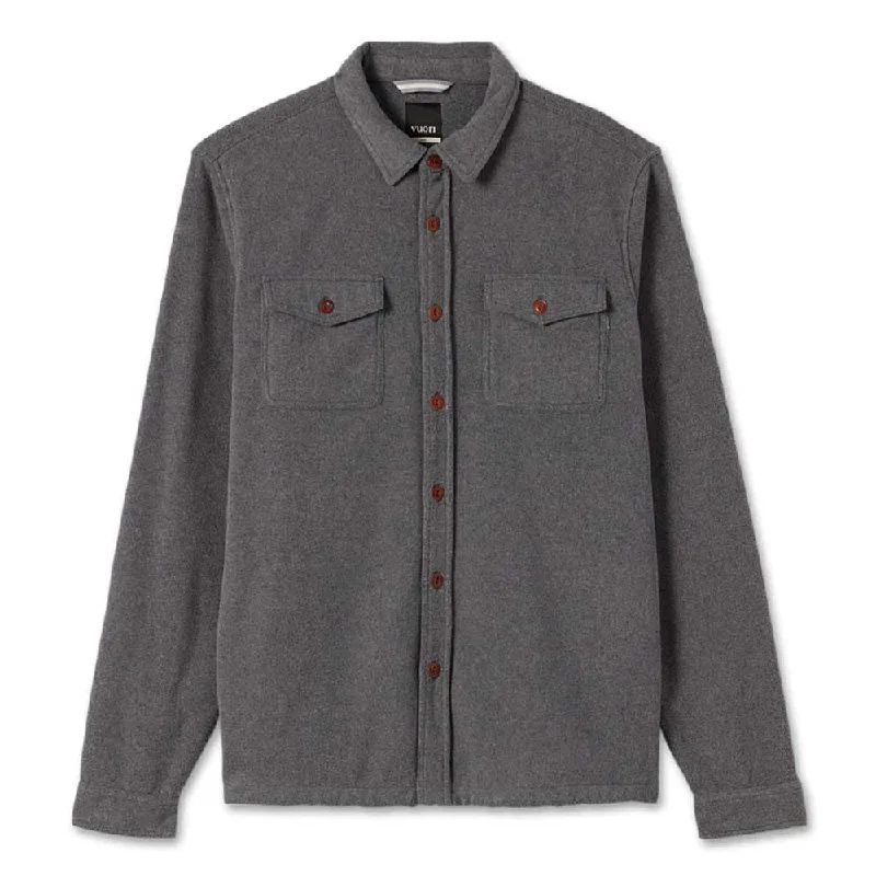 Super Bargain Men's Aspen Shirt Jacket - Heather Grey