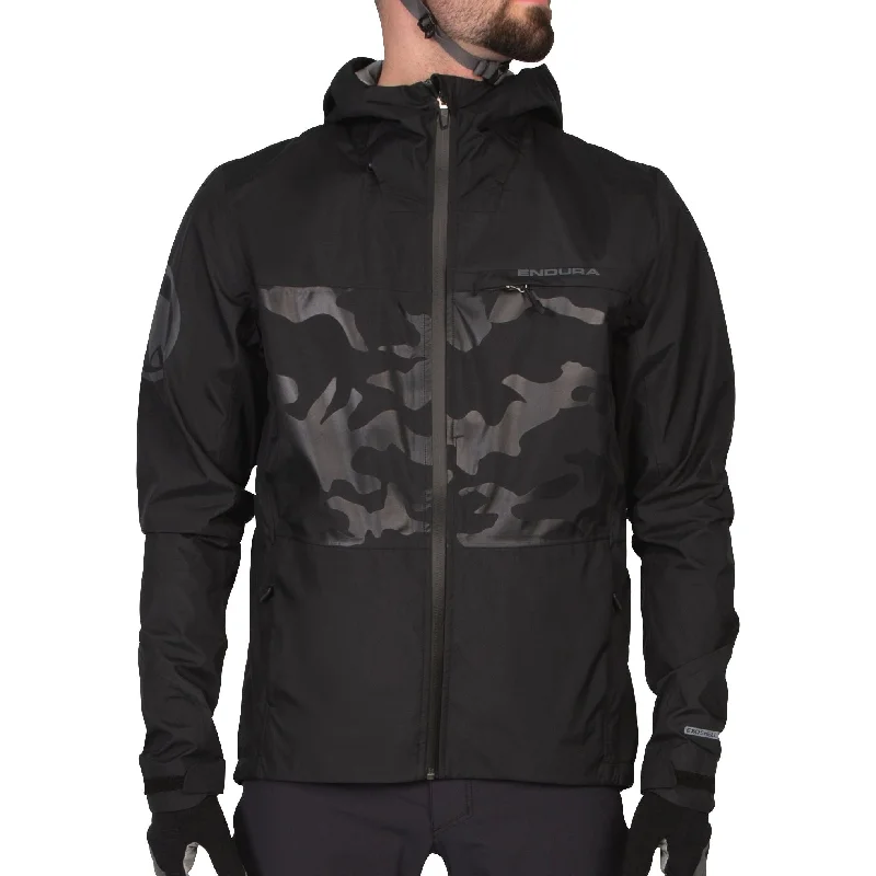 Act Fast Endura SingleTrack II Waterproof Mens Cycling Jacket - Black