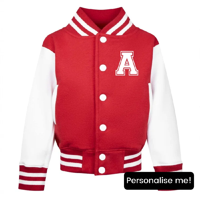 Overstock Sale Home Run Personalised Initial Baseball Jacket (1-10 Years)