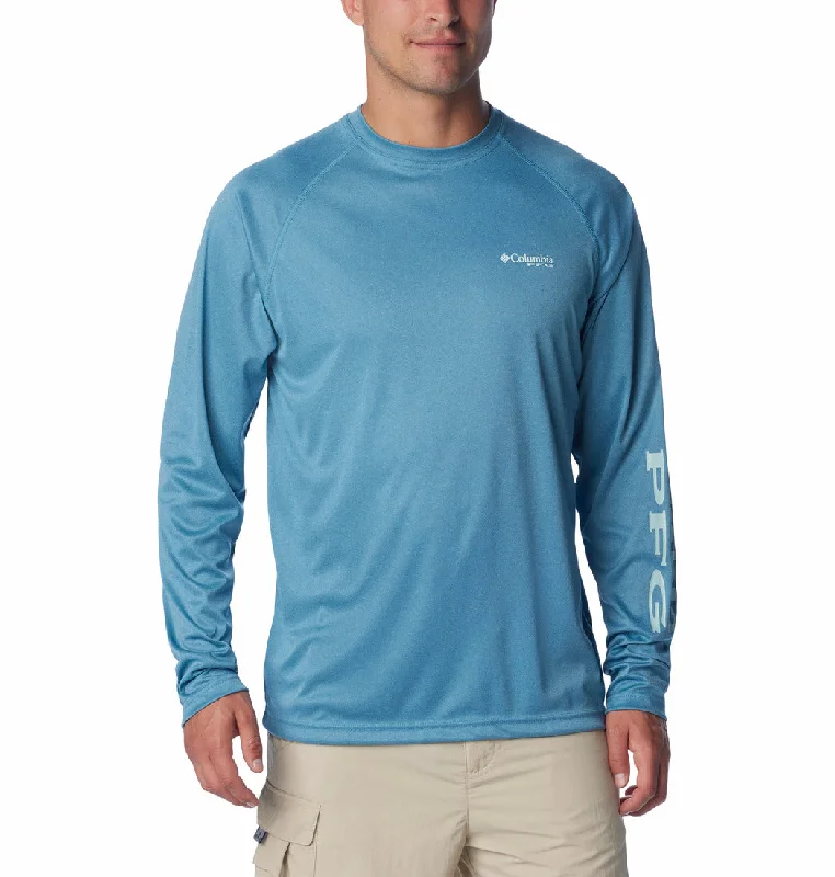 Don’t Miss Out Men's PFG Terminal Tackle Heather Long Sleeve Shirt