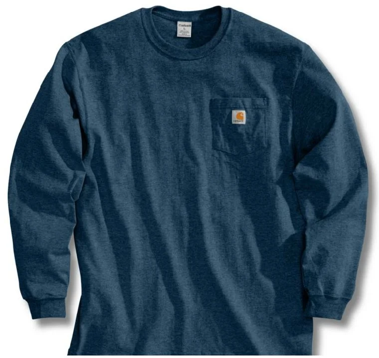 Deal of the Day Men's Workwear Long Sleeve Pocket T-Shirt  - Big