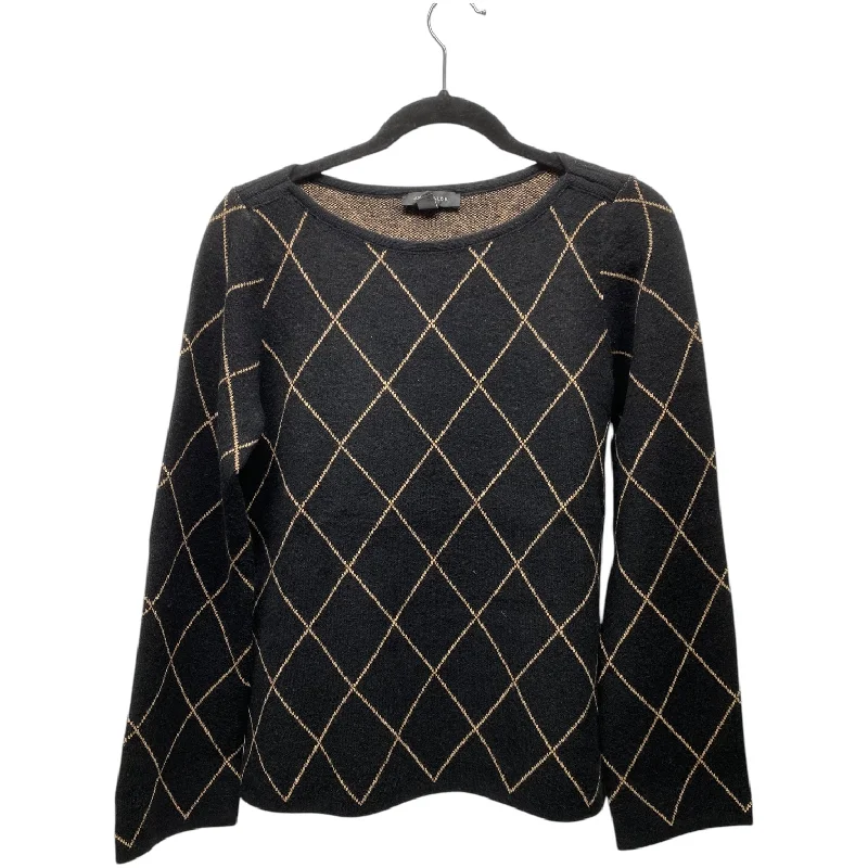 Early Bird Discount Sweater By Ann Taylor In Black & Cream, Size: S
