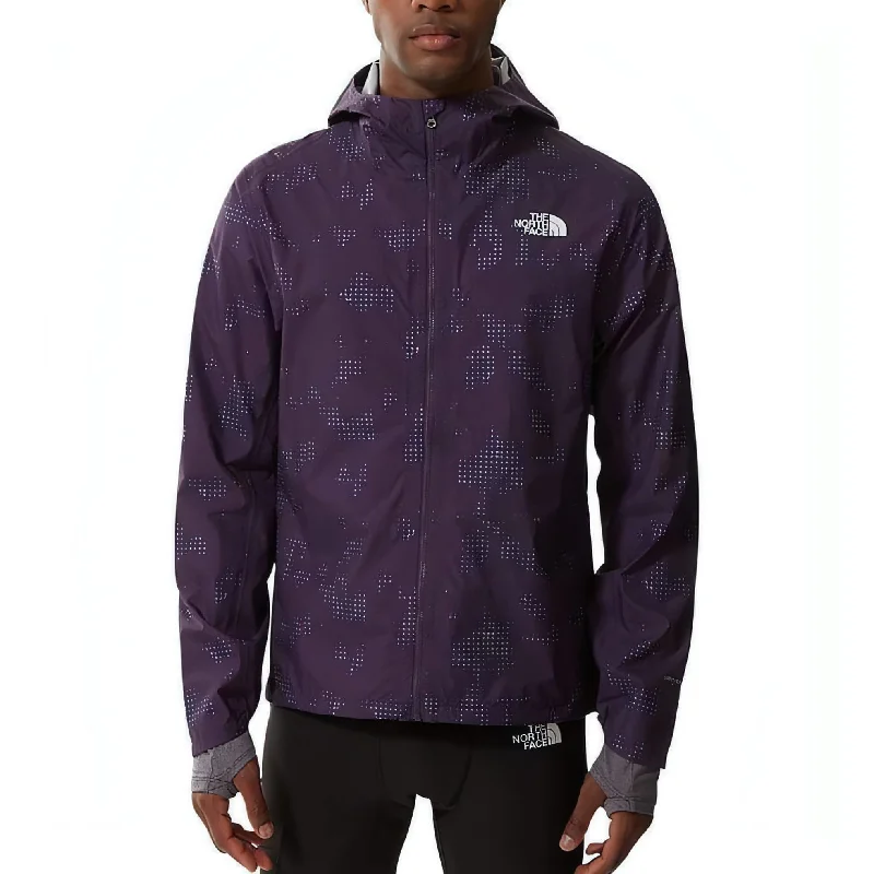 Deal of the Week The North Face First Dawn Printed Mens Running Jacket - Purple