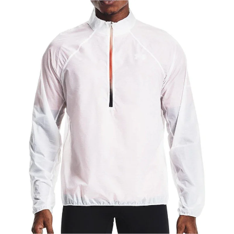 Don't Miss Under Armour Impasse Flight Half Zip Mens Running Jacket - White